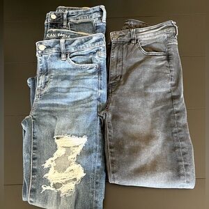 American Eagle Jeans Jeggings Size 4 Short, Lot of 3